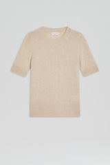 Sweaters | Women Scanlan Theodore CASHMERE SLIM FIT SWEATER 5 Wheat