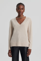 Sweaters | Women Scanlan Theodore CASHMERE V Wheat