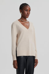 Sweaters | Women Scanlan Theodore CASHMERE V Wheat