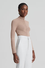 Sweaters | Women Scanlan Theodore CREPE KNIT DAISY TOP Oat