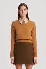 Sweaters | Women Scanlan Theodore FINE WOOL SWEATER Camel