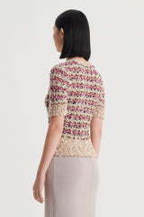 Sweaters | Women Scanlan Theodore STRIPE SLIM SWEATER Black