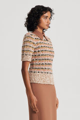 Sweaters | Women Scanlan Theodore STRIPE SLIM SWEATER Coral