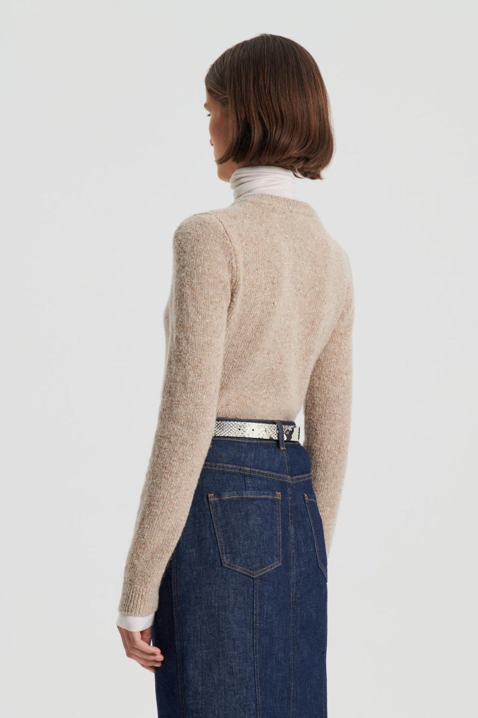 Sweaters | Women Scanlan Theodore TWEED SWEATER Taupe