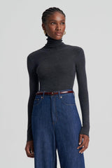 Tops | Women Scanlan Theodore BABYWOOL POLO Charcoal All