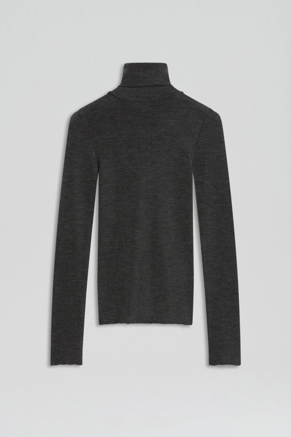 Tops | Women Scanlan Theodore BABYWOOL POLO Charcoal All