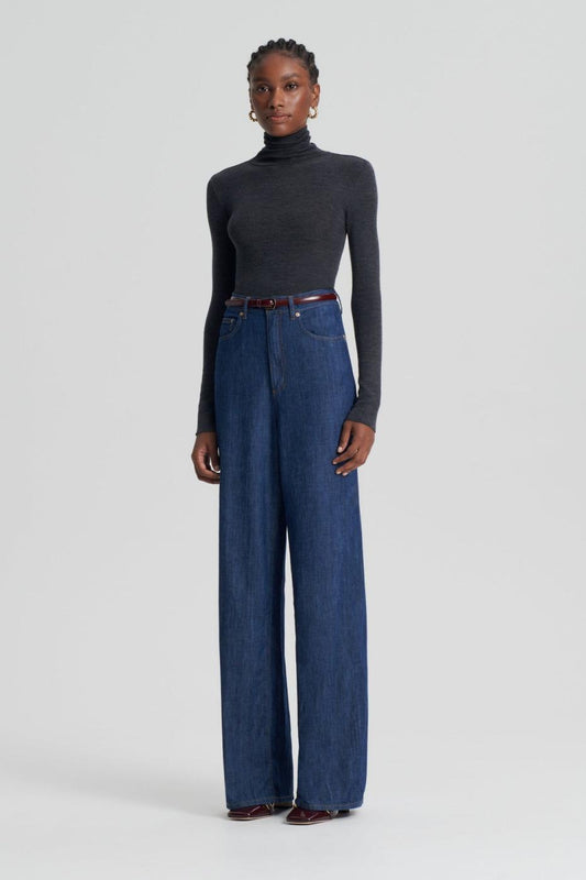 Tops | Women Scanlan Theodore BABYWOOL POLO Charcoal All