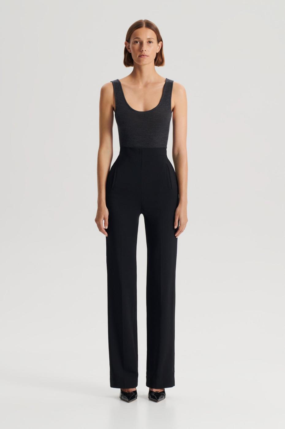 Tops | Women Scanlan Theodore BABYWOOL SINGLET Charcoal All