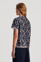 Tops | Women Scanlan Theodore BONDED LACE TOP Navy