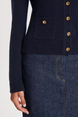 Tops | Women Scanlan Theodore CASHMERE SHIRT Navy
