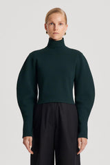 Tops | Women Scanlan Theodore CREPE KNIT COCOON SLEEVE SWEATER Dark.green