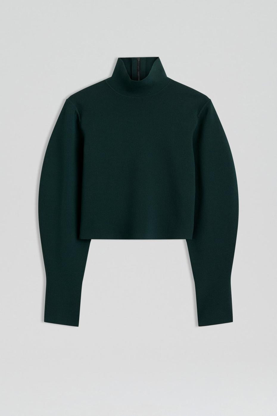 Tops | Women Scanlan Theodore CREPE KNIT COCOON SLEEVE SWEATER Dark.green