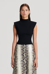 Tops | Women Scanlan Theodore CREPE KNIT MILANO SLVLSS TOP Black