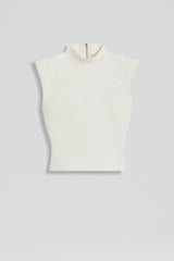 Tops | Women Scanlan Theodore CREPE KNIT MILANO SLVLSS TOP Cream