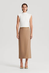 Tops | Women Scanlan Theodore CREPE KNIT MILANO SLVLSS TOP Cream