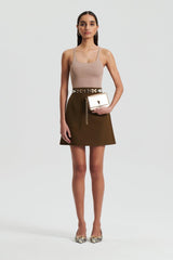 Tops | Women Scanlan Theodore CREPE KNIT RIB SINGLET Oat