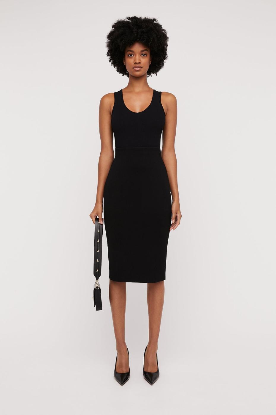 Tops | Women Scanlan Theodore CREPE KNIT SINGLET Black