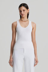 Tops | Women Scanlan Theodore CREPE KNIT SINGLET White