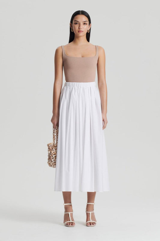 Tops | Women Scanlan Theodore CREPE KNIT SQUARE CAMISOLE Oat