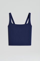 Tops | Women Scanlan Theodore CREPE KNIT SQUARE CAMISOLE Royal