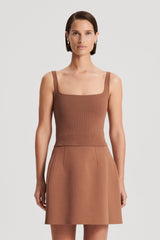Tops | Women Scanlan Theodore CREPE KNIT SQUARE CAMISOLE Spice