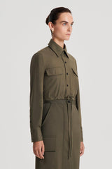 Tops | Women Scanlan Theodore CROP CARGO SHIRT Jungle