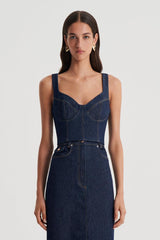 Tops | Women Scanlan Theodore DENIM BRALETTE Indigo.b