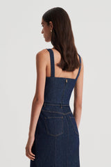 Tops | Women Scanlan Theodore DENIM BRALETTE Indigo.b