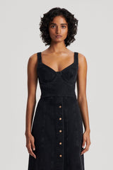 Tops | Women Scanlan Theodore DENIM BRALETTE Washed.black.g