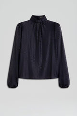 Tops | Women Scanlan Theodore FRENCH LACE BLOUSE Navy