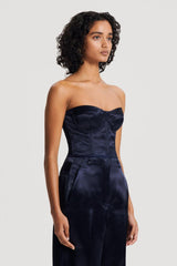 Tops | Women Scanlan Theodore FRENCH SATIN BUSTIER Ink