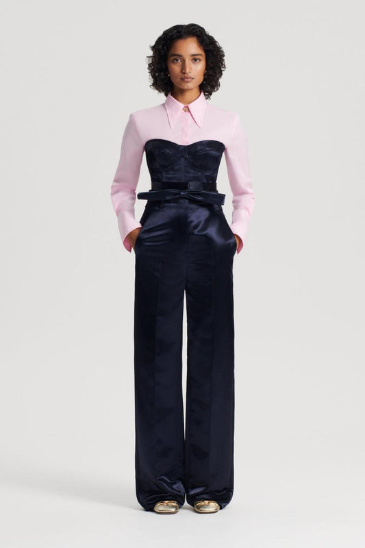 Tops | Women Scanlan Theodore FRENCH SATIN BUSTIER Ink