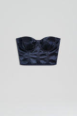 Tops | Women Scanlan Theodore FRENCH SATIN BUSTIER Ink
