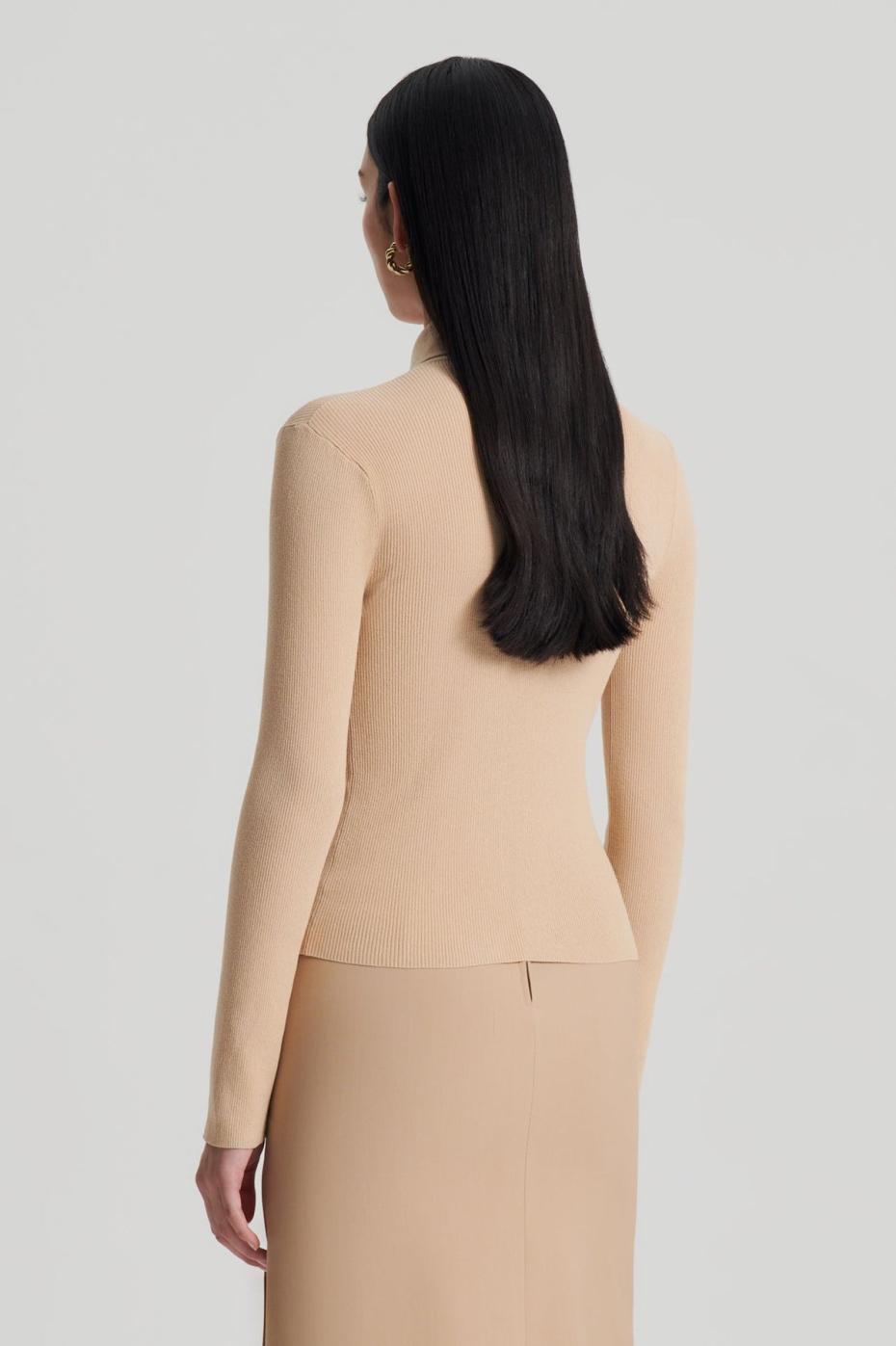 Tops | Women Scanlan Theodore KNIT SHIRT Lt.camel