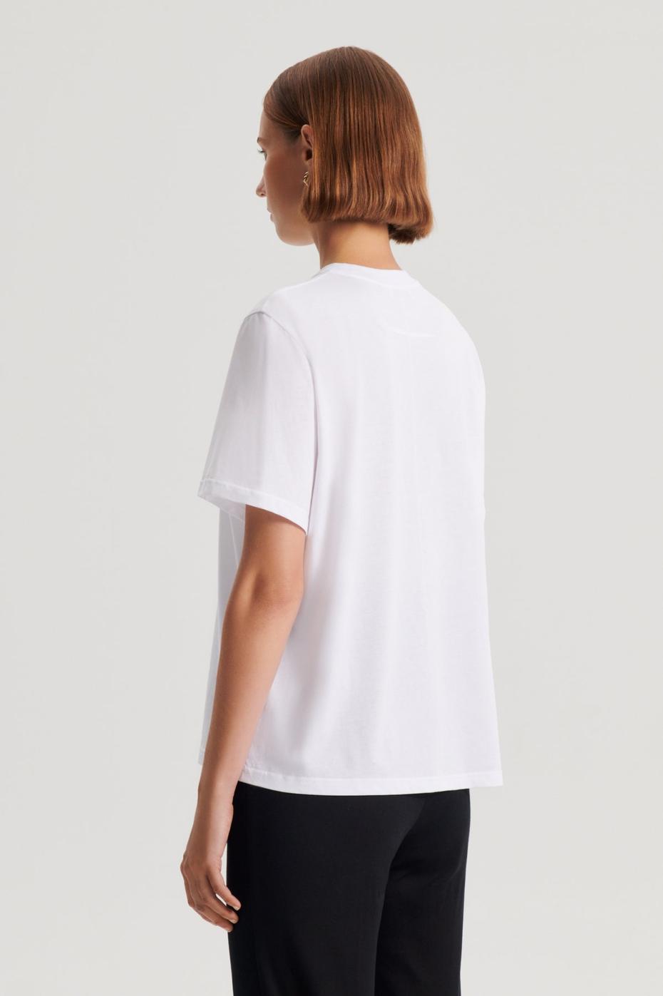 Tops | Women Scanlan Theodore MERCERISED LOOSE FIT TSHIRT White