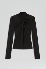 Tops | Women Scanlan Theodore MESH TURBAN TWIST TOP Black