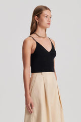 Tops | Women Scanlan Theodore METALLIC KNIT CAMISOLE Black