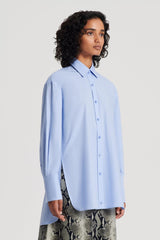 Tops | Women Scanlan Theodore PARACHUTE COTTON SHIRT Cornflower