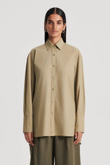Tops | Women Scanlan Theodore PARACHUTE COTTON SHIRT Khaki