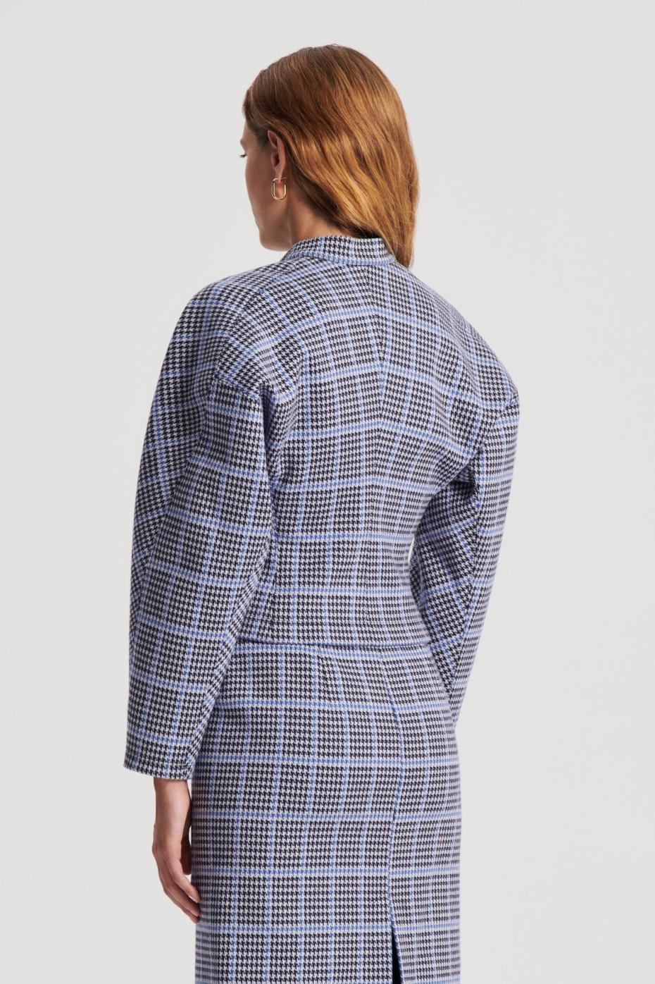 Tops | Women Scanlan Theodore PLAID SCUBA TOP Cobalt