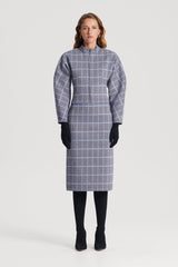 Tops | Women Scanlan Theodore PLAID SCUBA TOP Cobalt