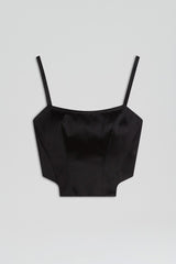 Tops | Women Scanlan Theodore SATIN BUSTIER Black