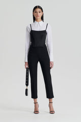 Tops | Women Scanlan Theodore SATIN BUSTIER Black