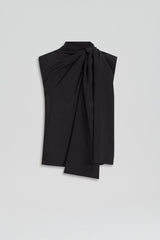 Tops | Women Scanlan Theodore SILK CRAVAT TANK Navy
