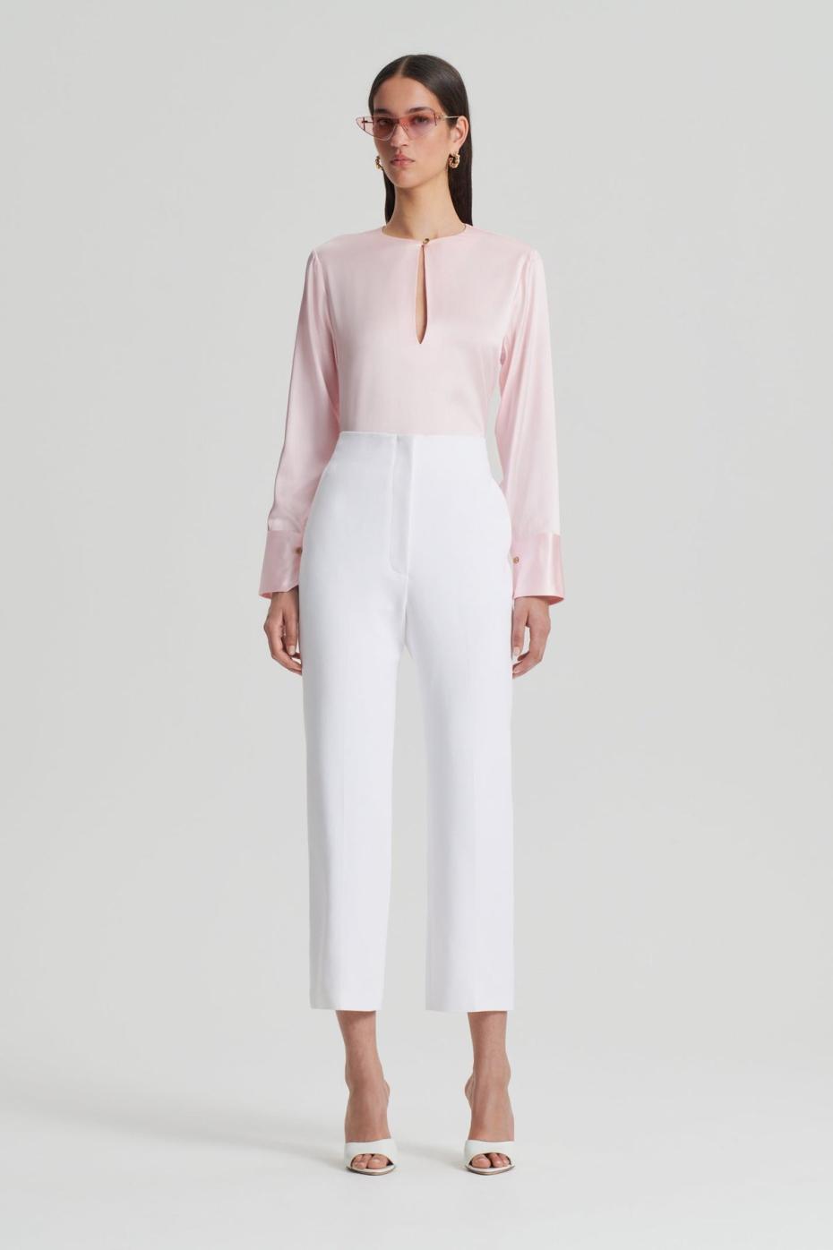 Tops | Women Scanlan Theodore SILK SATIN TOP Pale.pink