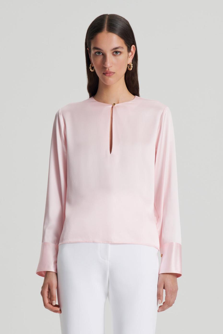 Tops | Women Scanlan Theodore SILK SATIN TOP Pale.pink