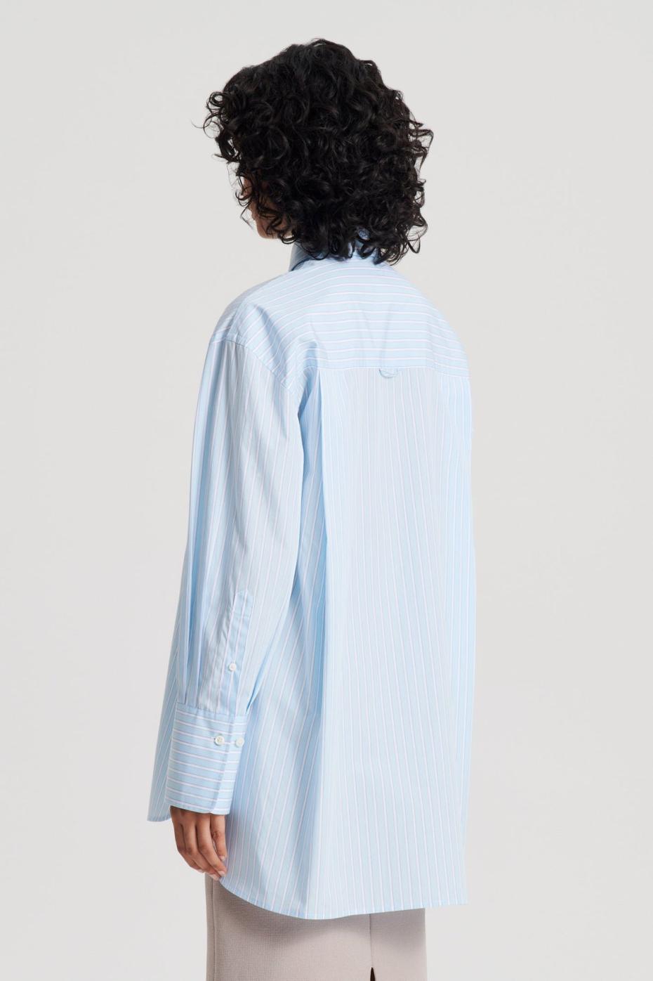 Tops | Women Scanlan Theodore STRIPED SHIRT Pale.blue