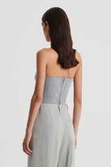 Tops | Women Scanlan Theodore TINSEL BUSTIER Silver