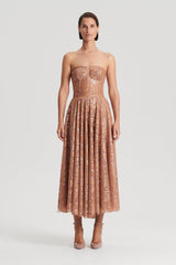 Tops | Women Scanlan Theodore TINSEL FLORAL BUSTIER Spice