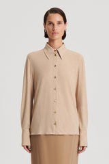 Tops | Women Scanlan Theodore TINSEL SHIRT Champagne